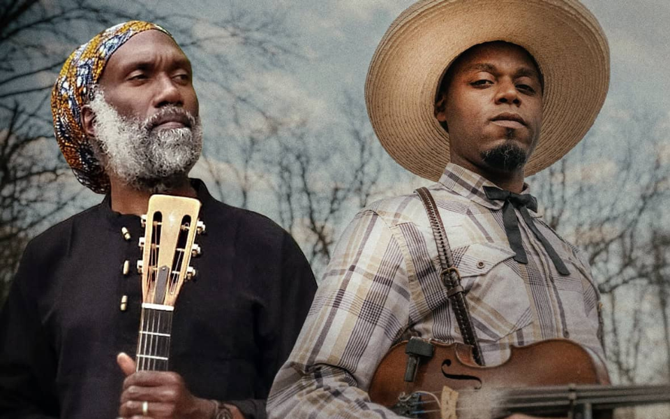 Corey Harris and Cedric Watson at the Floyd Country Store