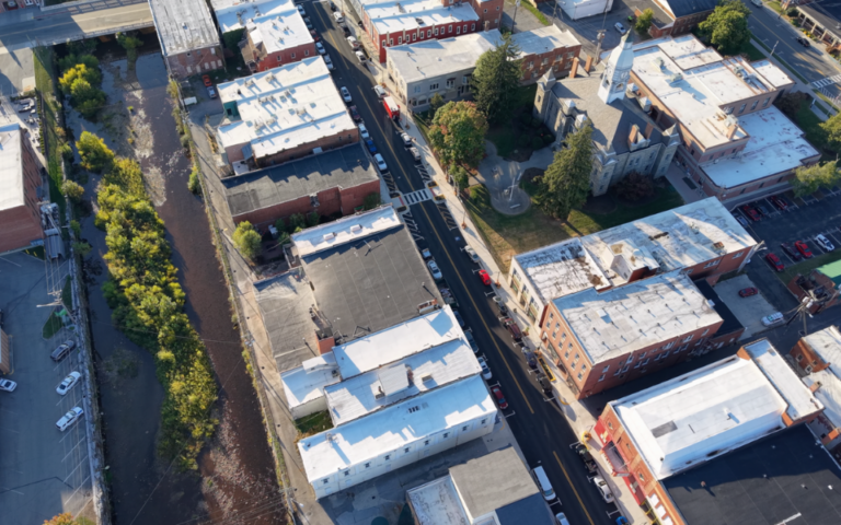 drone shot of pulaski 768x480